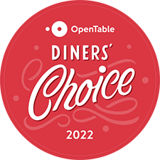 Open Table's Diners Choice Award 2022